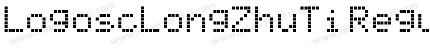 LogoscLongZhuTi Regular字体转换